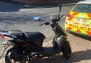This scooter was recovered by police after being 'driven in a dangerous manner' in Birstall. Picture: West Yorkshire Police