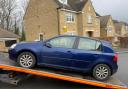 This car was seized after it was spotted parking in a restricted zone opposite Cottingley Primary School