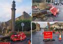 The Oakenshaw Cross was struck by an HGV earlier this year