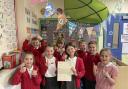 Students from Wilsden Primary School delighted with the money for new books