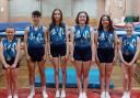 The six qualifiers for the national finals in Sheffield. From left to right: Izzy Chivers, Dexter Clarke-Dunn, Evie Ingram, Leah Hebden, Emma Wilkins, Beatrice Teasdale.