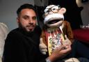 Tehseen with a puppet from his viral sensation The Nana G Show