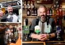 Landlord Edward Kellet shows the wide selection of beers on offer at the Black Rat