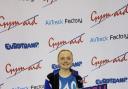 Emily Hebden was in good spirits in Birmingham, taking home a bronze medal from the Trampoline British Championships.