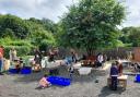 Bowling Park Allotments and Gardens Society, above, have built a community space for all