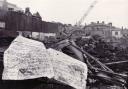 The remains of the old Kirkgate Market after it was demolished in November 1973