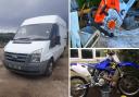 Burglars target farm in the early hours to steal motorbike, transit van and digger