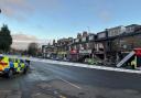The scene of a a major crash on the A650 Keighley Road in Frizinghall