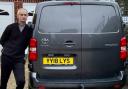 Andy Wilson with the new van he had to buy to be Bradford CAZ compliant
