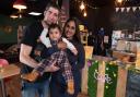 Vidya and Nick Pervez pictured at Sunflower Cafe with one of their little ones