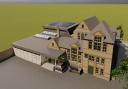 An artist's impression of the planned village hall (Roost Architects)