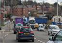 Traffic on Stanningley Bypass westbound exit. Image: Newsquest