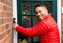 Postcode Lottery ambassador Danyl Johnson, pictured, at another house reveal