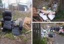 Fly-tipping on land off Bowling Hall Road