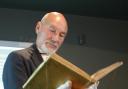 Sir Patrick Stewart with the First Folio at the Craven Museum in Skipton in 2011