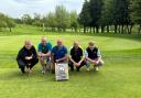 The South Bradford team celebrate last season's 9-Hole success at Bradford Moor Golf Club.