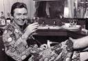 Des O’Connor relaxing backstage at Batley Variety Club in 1968