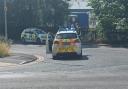 Police on Common Road in Low Moor