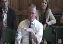 David Potts, CEO of Morrisons, appearing before the Business and Trade Committee at the House of Commons, London