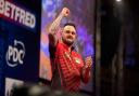 Joe Cullen celebrates beating Damon Heta at the World Matchplay last year before facing him at the Grand Prix, the Bradfordian in the same situation with Mike De Decker this year.
