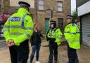 Batley and Spen MP Kim Leadbeater speaks with police about problems in her constituency