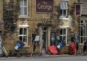 The George pub has closed due to filming