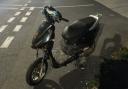 The suspected stolen moped that police recovered