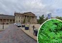 A Bradford man was caught with cannabis at Huddersfield Railway Station, in St George's Square