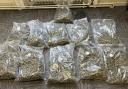 These bags of cannabis were found in a duffle bag by the Batley and Spen NPT.