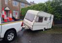 Police removed this caravan from Holme Wood after it was reportedly used for anti-social behaviour activity.