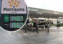 Petrol prices at Morrisons, in Mayo Avenue on Monday