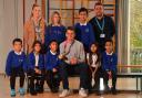 Gold medalist Jonny Brownlee visited Cottingley Village Primary School on Wednesday to encourage children to participate in sport.
