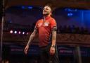 Joe Cullen missed two match darts at D16 to force a decider in his match with Ryan Joyce. Pic: PDC.