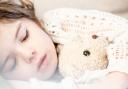 A young girl with a teddy bear. Stock picture
