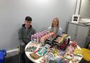 Staff at NBS Underwriters, who had an office bake-off to raise funds and donated toys to the shoebox appeal