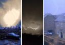 Philip Ramsden of Oakenshaw, Paul Dalton and Abbie Martin of Tyersal captured these photos of lightning strikes tonight.