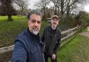 Riaz Ahmed and Andrew Bolt, who research the history of hidden and unusual spaces in Bradford
