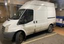 Police seized this van after it was found full of cannabis plants.