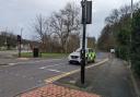 Two police cars were seen patrolling streets close to the popular walking route in Pudsey on Wednesday (January 24)