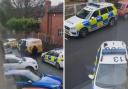 'It's all kicking off': Large police presence on quiet residential street