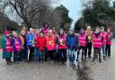 Some of the parkrunners at Roberts Park in Saltaire. Pic: Liz Robinson