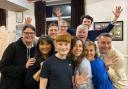 The cast of The Addams Family Musical in rehearsals