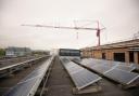 Solar panels have been installed on the roof of the University of Bradford