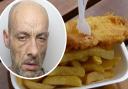 Brannan was seen breaking into a fish and chip shop