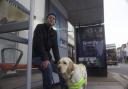 Steve Birkin, with his guide dog Wilson, is in a new film highlighting challenges faced by blind and partially sighted people