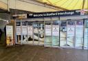 A variety of signs on the front ofBradford Interchange are evidence of the ongoing problems