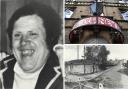 James 'Jimmy' Adams, pictured left, the pub where 'Jimmy' worked, top right, and the scene of the crime in 1981 taken from the T&A archives, lower right