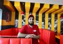 Abrar Shah at the new Fire It Up American-style diner in Girlington, which he is hopnig will be the first in a chain