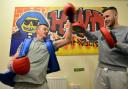 Declan Norton lets Lewis Oddy let off some steam during sparring