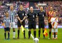 Captains, officials and mascots ahead of the 3pm kick-off at Wembley – Picture: Simon Davies